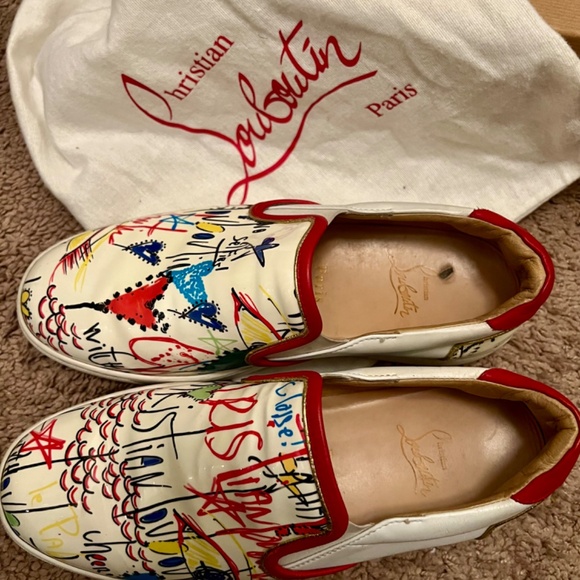 Christian Louboutin Masteralta Flat Pat slip on sneaker size 39 - Picture 3 of 5